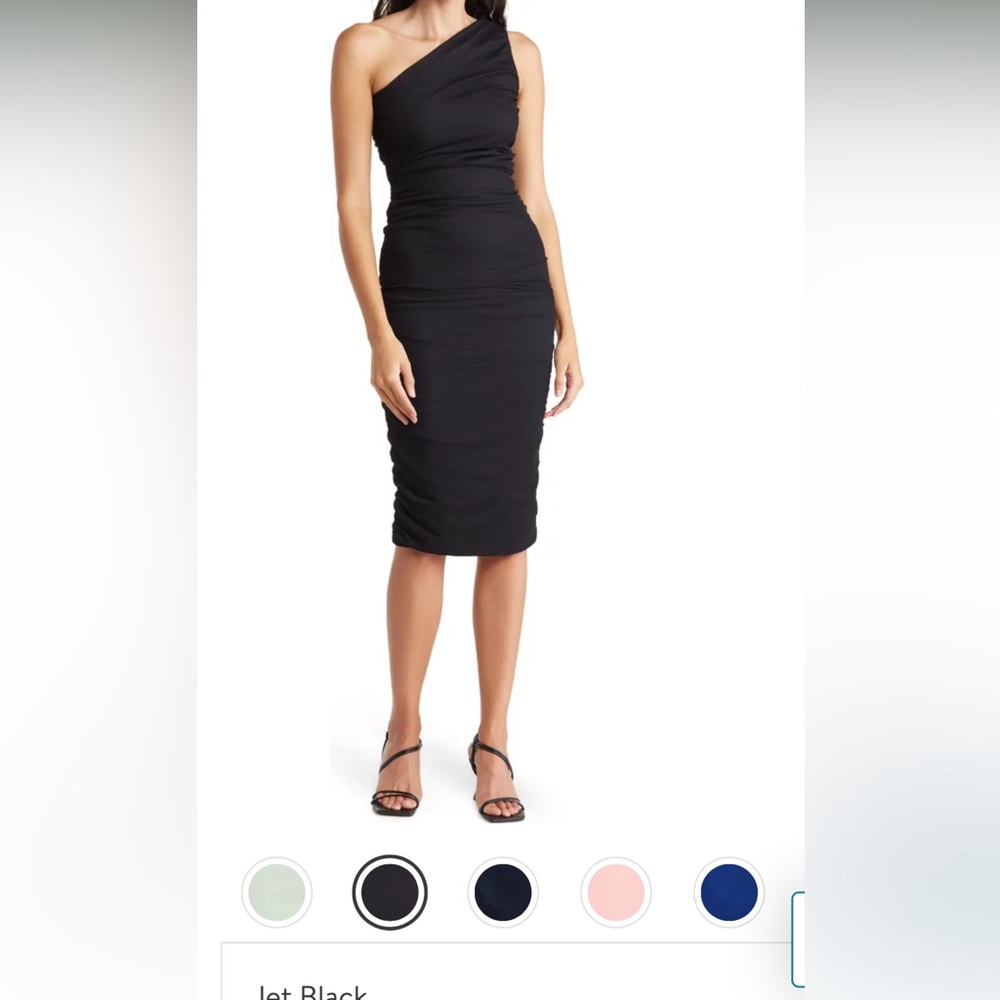 One shoulder body con midi dress - love by design